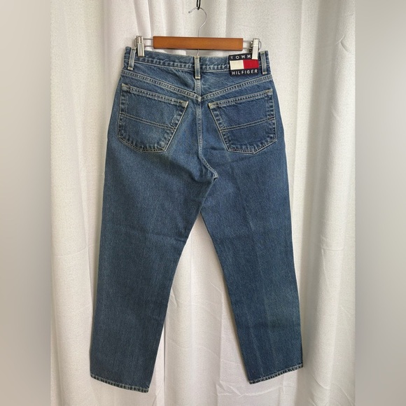 VINTAGE 1998 Tommy Hilfiger jeans‎ Rigid Patch Logo Size 7/30 Women’s 0343 - Picture 4 of 9